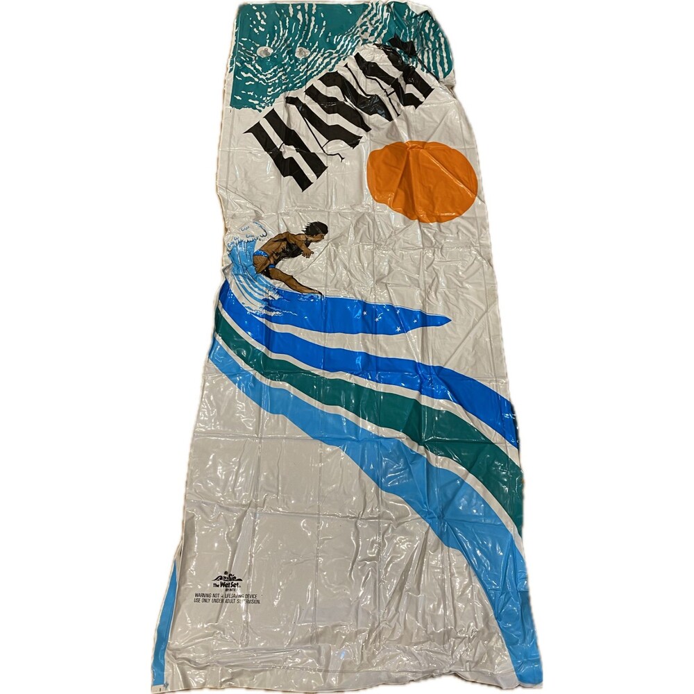 Vintage 1987 Intex The Wet Set Fashion Mat Surf Print Pool Float 59720
